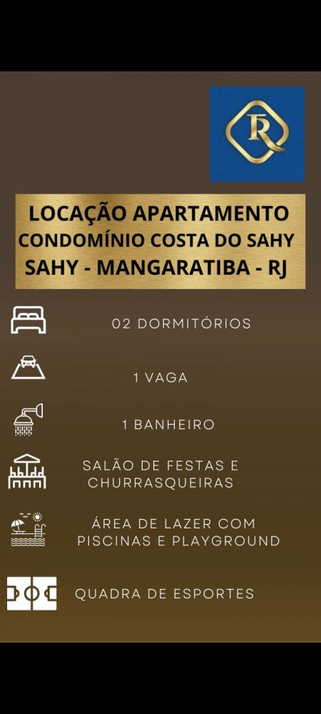 Apartamento - Aluguel - Sahy - Mangaratiba - RJ