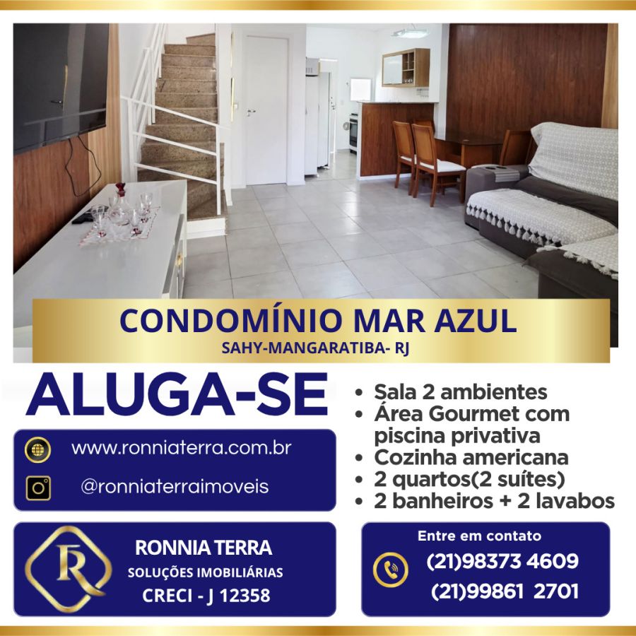 Casa em Condom�nio - Aluguel - Sahy - Mangaratiba - RJ