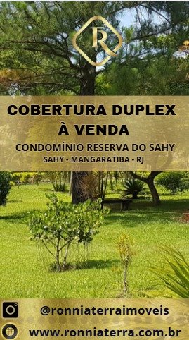 Cobertura Duplex - Venda - Sahy - Mangaratiba - RJ
