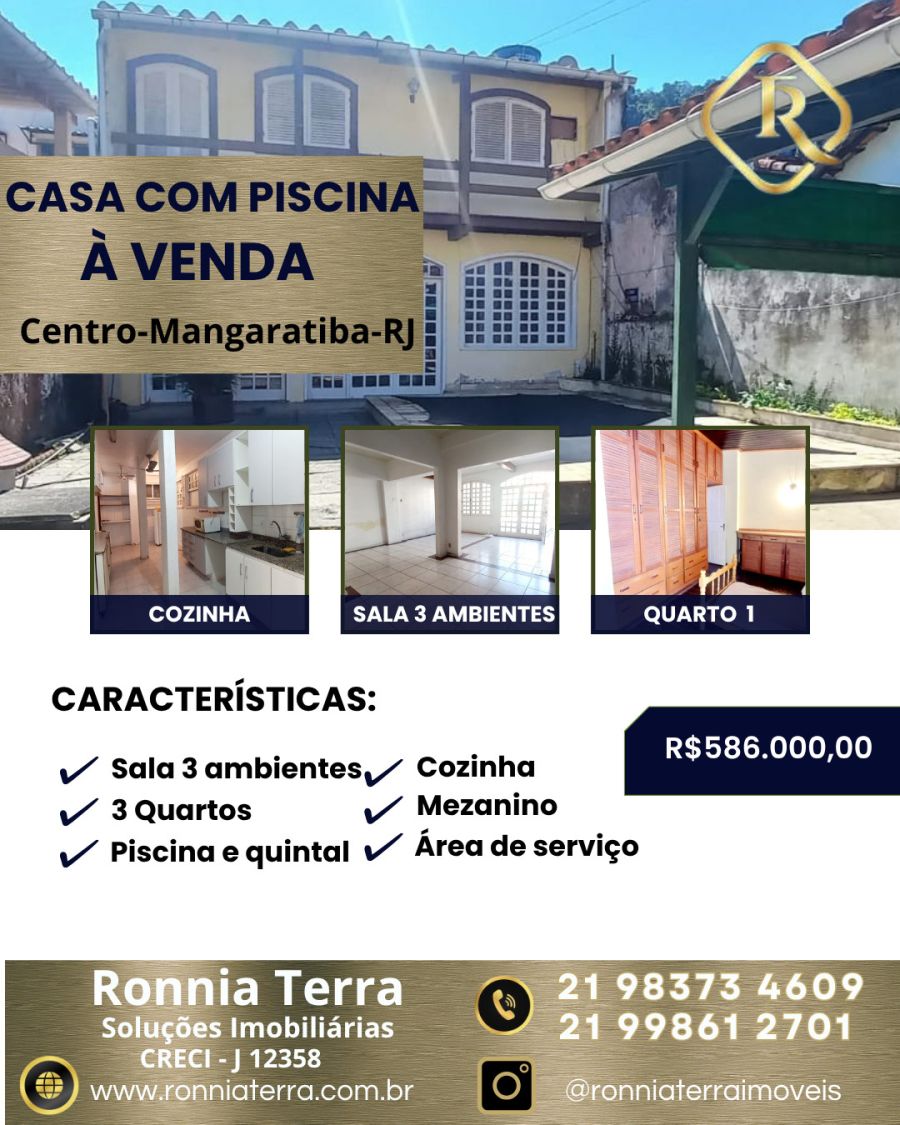 Casa - Venda - Centro - Mangaratiba - RJ