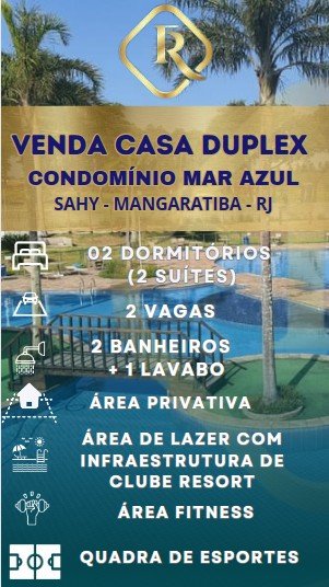 Casa Duplex - Venda - Sahy - Mangaratiba - RJ