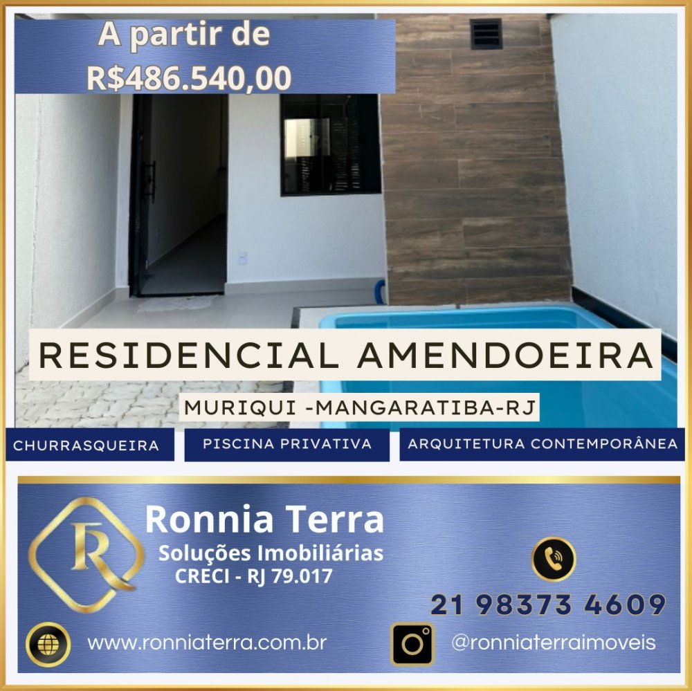 Casa Duplex - Venda - Muriqui - Mangaratiba - RJ