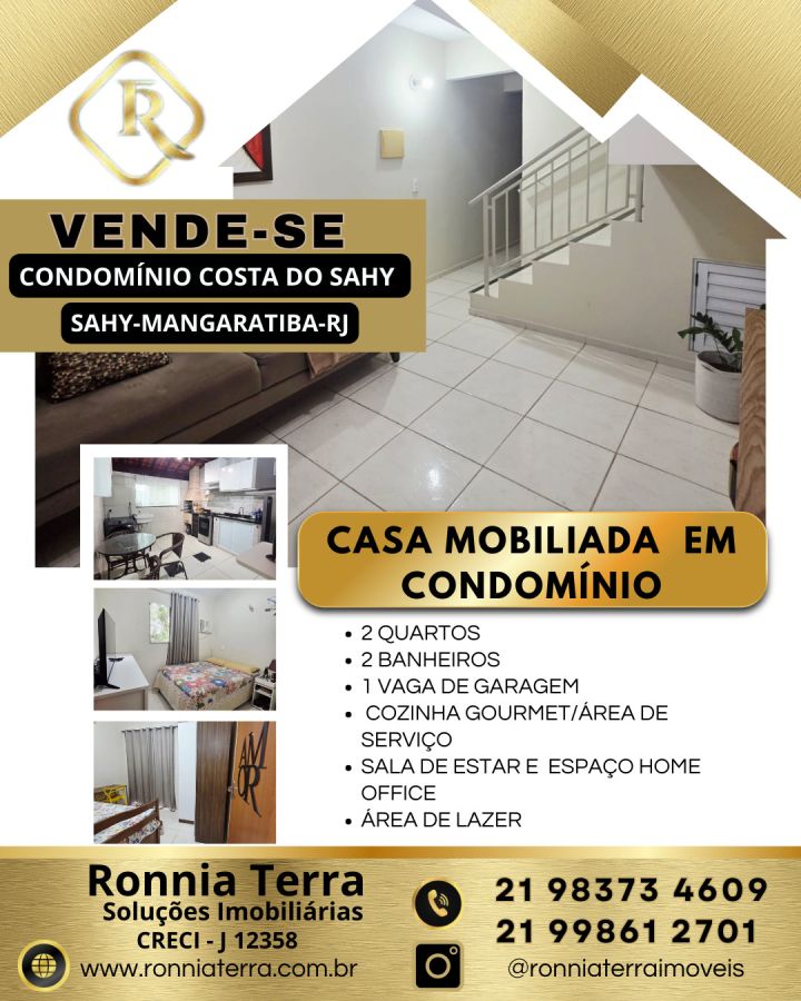 Casa em Condom�nio - Venda - Sahy - Mangaratiba - RJ