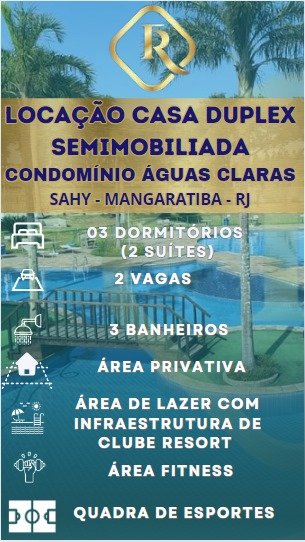 Casa em Condom�nio - Aluguel - Sahy - Mangaratiba - RJ
